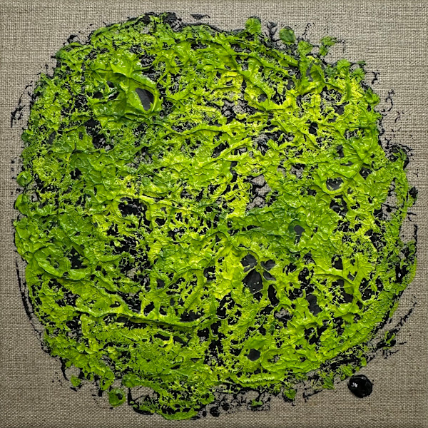 Round Mossy Art no. 2533 by Klara Gunnlaugsdottir