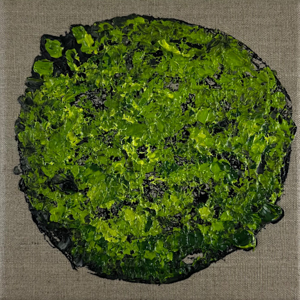 Round Mossy Art no. 2535 by Klara Gunnlaugsdottir