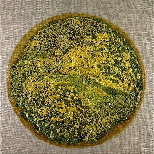 Round Mossy Art no. 2541 by Klara Gunnlaugsdottir