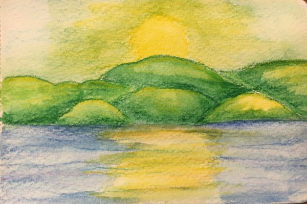 Lake Champlain sunset by Jennifer C.  Pierstorff
