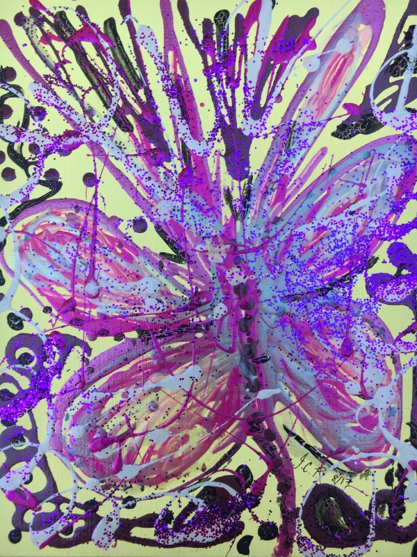 Glittery butterfly by Jennifer C.  Pierstorff