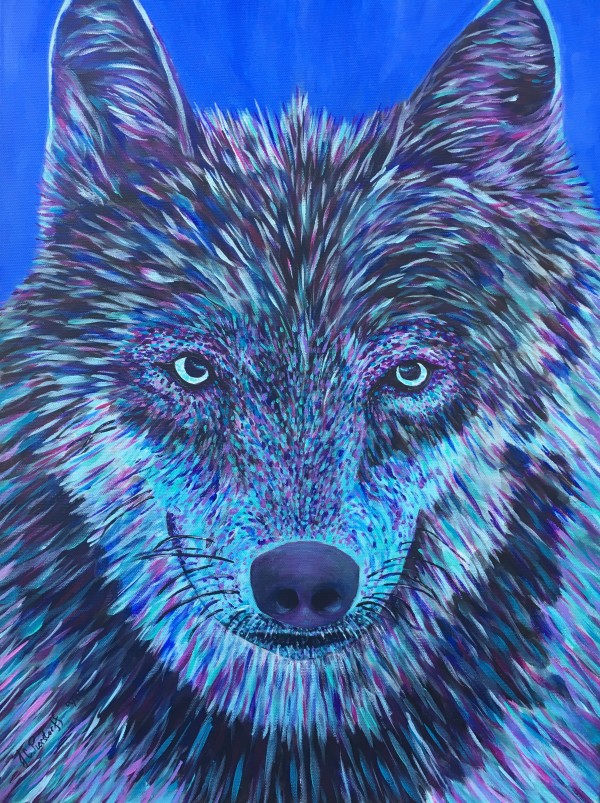 The Grey Wolf dresses in purple by Jennifer C.  Pierstorff