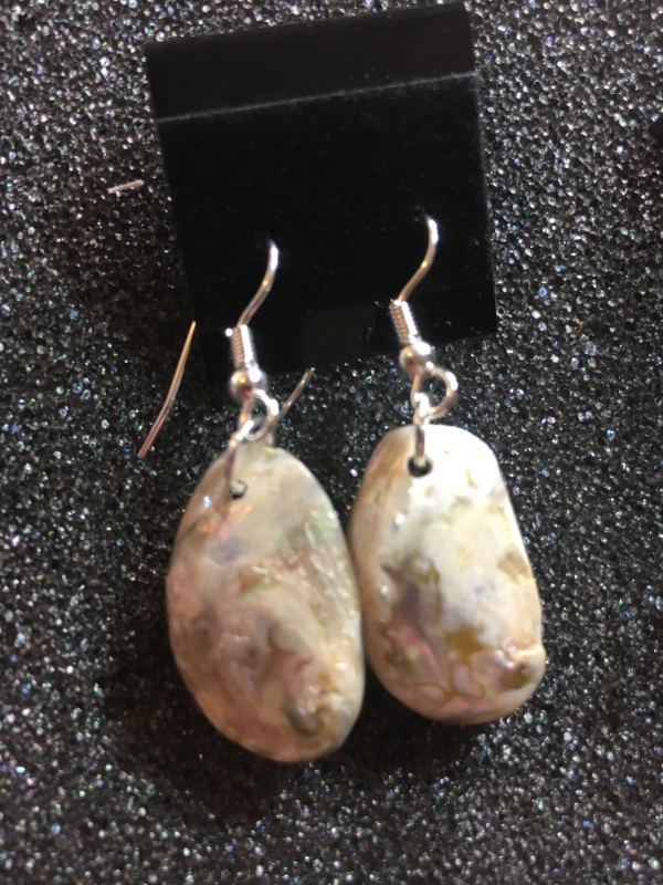 Shell earrings by Jennifer C.  Pierstorff