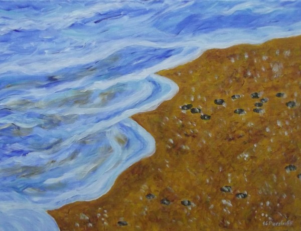 foot prints on the beach by Jennifer C.  Pierstorff