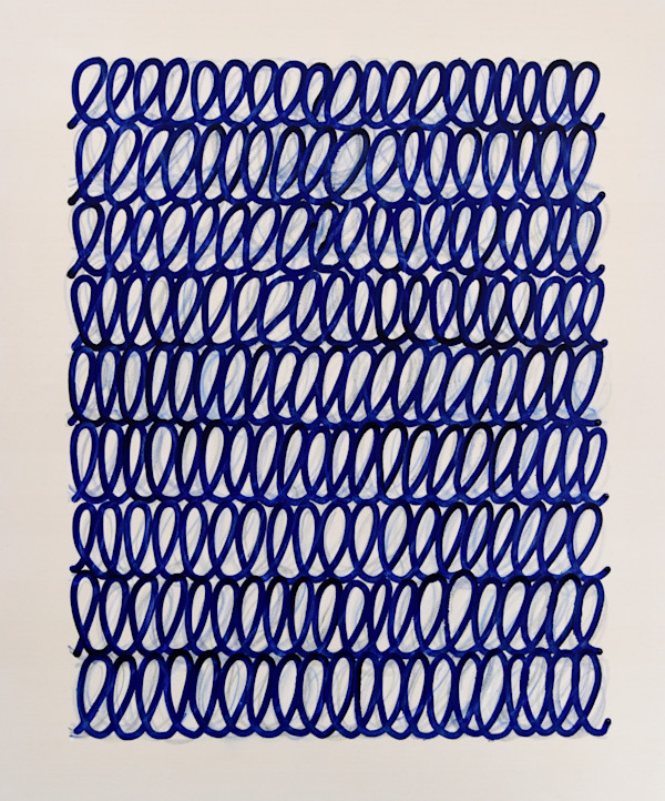 Blue script! by Astrid Stoeppel