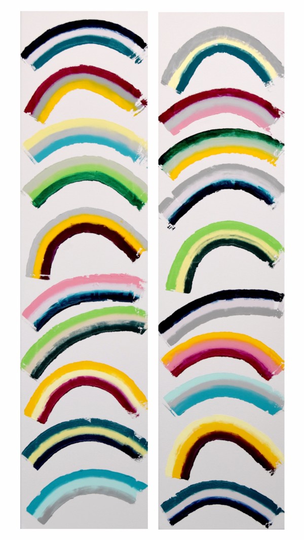 Curves #2 (diptych) by Astrid Stoeppel