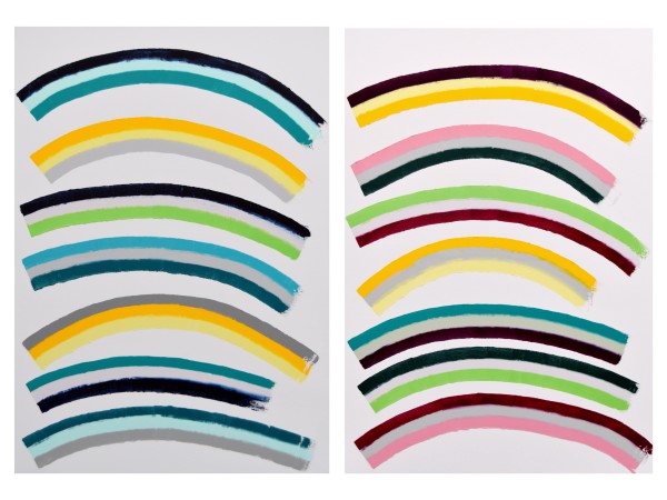 Curves #3 (diptych) by Astrid Stoeppel