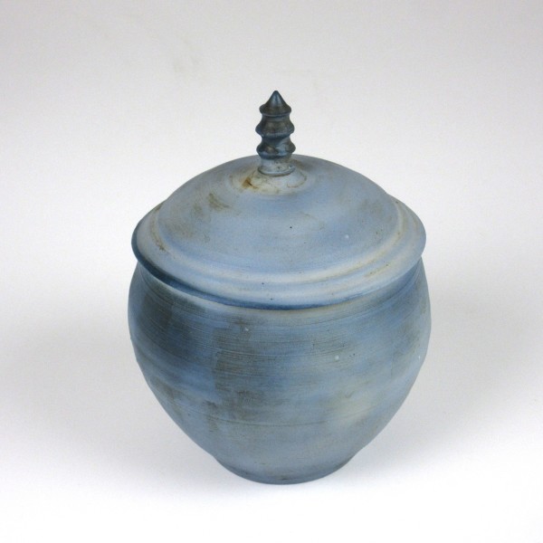 Cobalt Sulfate Vase with lid 4 by Anker West