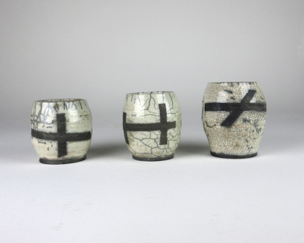 Raku cups by Anker West