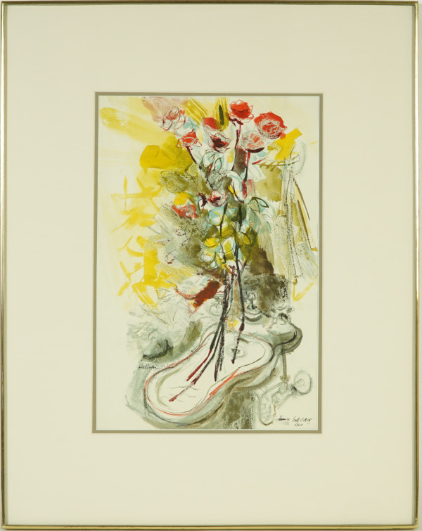 Bidet Bouquet, Venice by Beverly Hallam