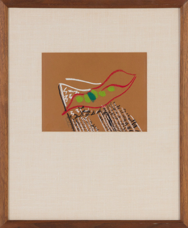Pea Pod And Newspaper by Beverly Hallam