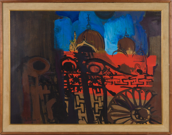 St. Marks with Venetian Gate by Beverly Hallam