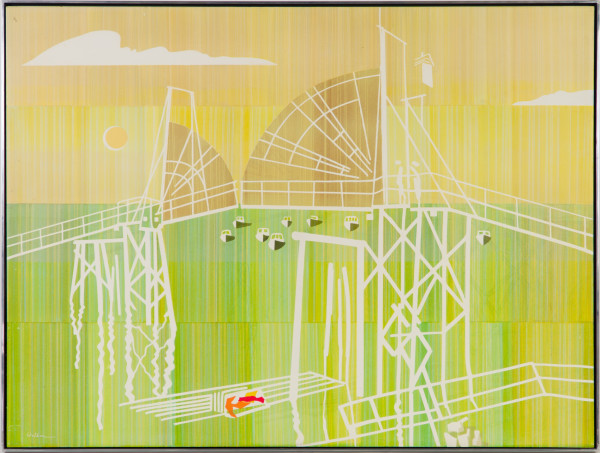 Footbridge, Perkins Cove by Beverly Hallam
