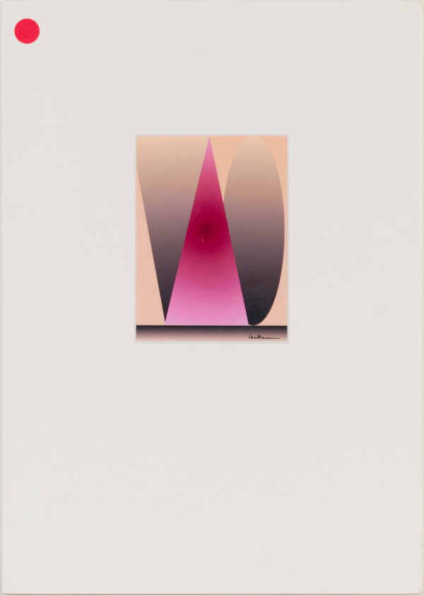 Pink and Red Triangle by Beverly Hallam
