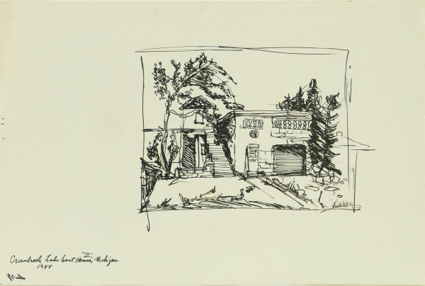 Cranbrook Lake Boat House III, Michigan by Beverly Hallam