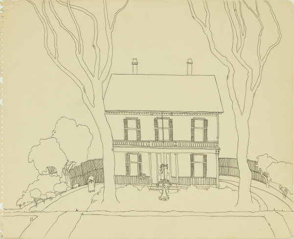 Mrs. Thompson Near Wyoma Square, Lynn, Mass. by Beverly Hallam