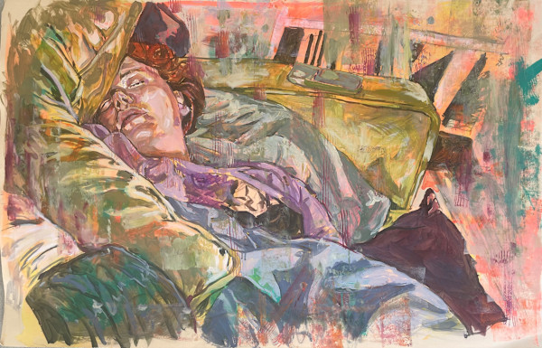 Sleepy Self Portrait by Erin Bennett