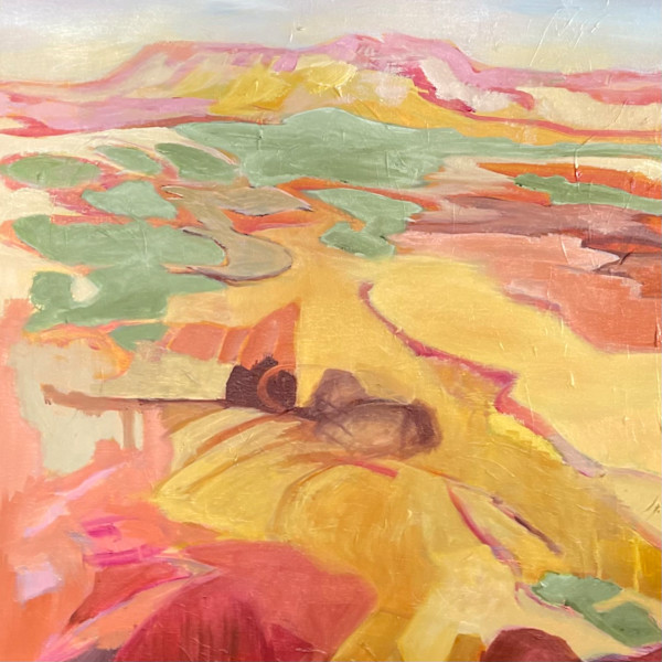 The jump up at sunrise - Cooper Pedy (unframed) by Suellen Tomkins, Image 1.