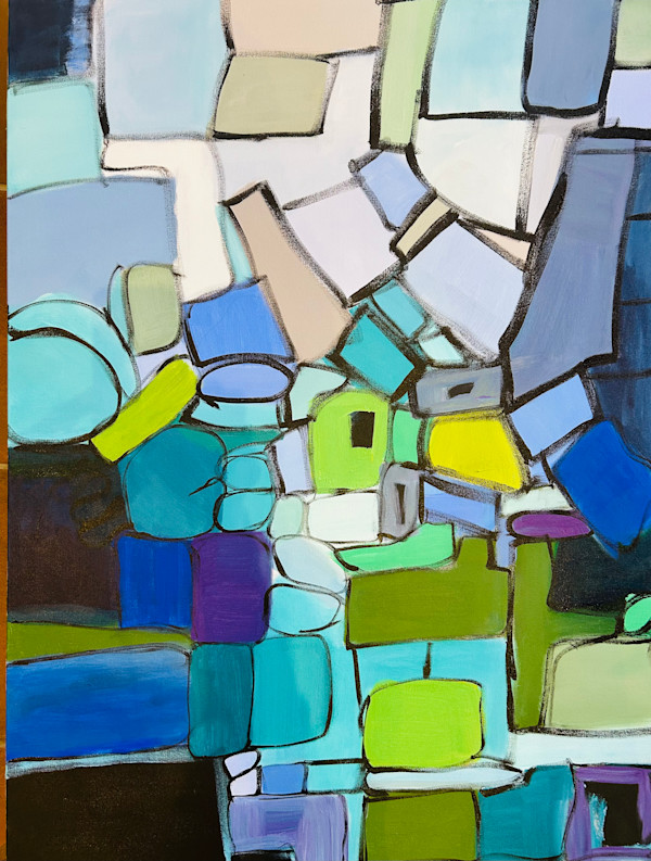 Squares of Blue by Sharon Cathey, Image 1.