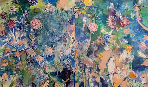 Tropical Spirit (diptych) by Fumiko Toda