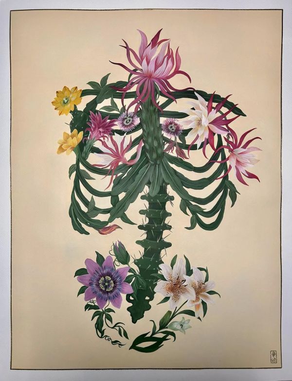 Skeleton Flower by Cindy Cal