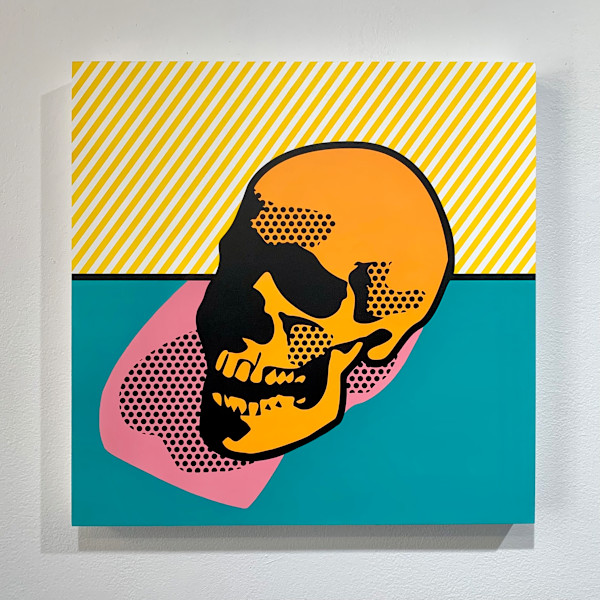Lichtenstein Style - Warhol Skull by Joe Suzuki