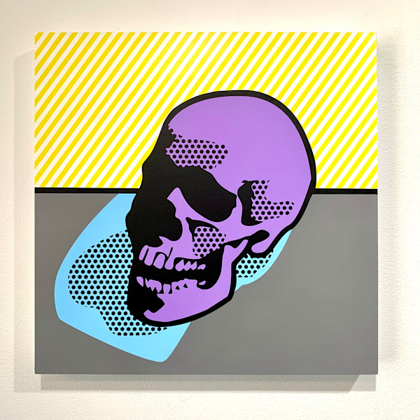Lichtenstein Style - Warhol Skull by Joe Suzuki