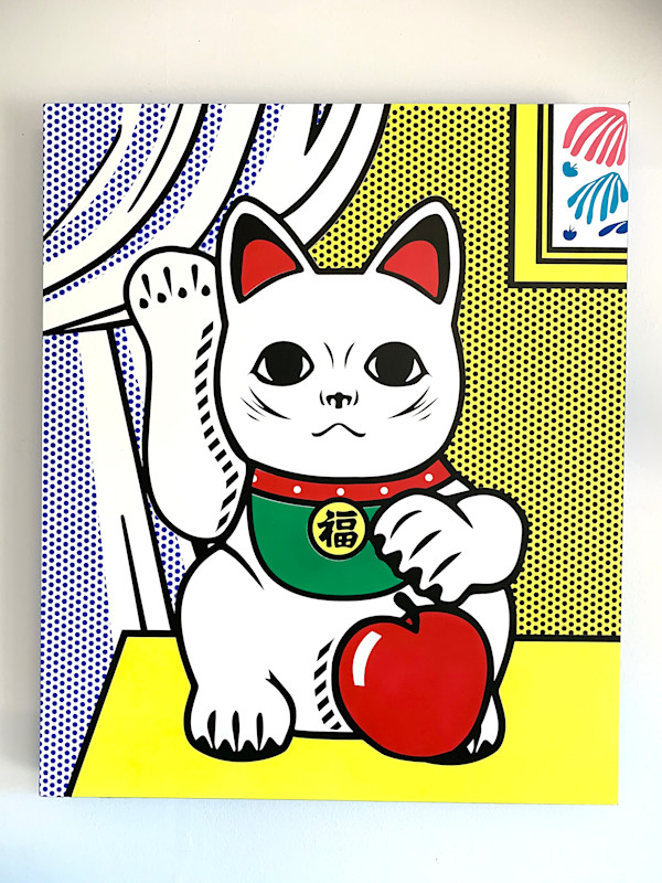 Lichtenstein Style - Lucky Cat by Joe Suzuki