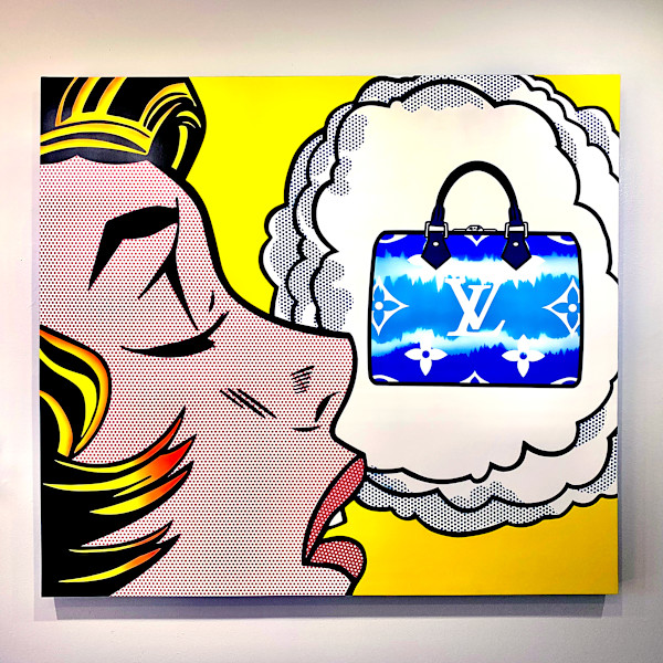 Lichtenstein Style - Thinking of LV by Joe Suzuki