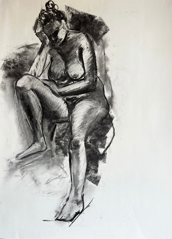 Contemplative Figure- Framed by Lori Morrell Whitaker, Image 13.