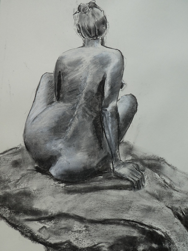 Seated Figure Celeste by Lori Morrell Whitaker, Image 6.