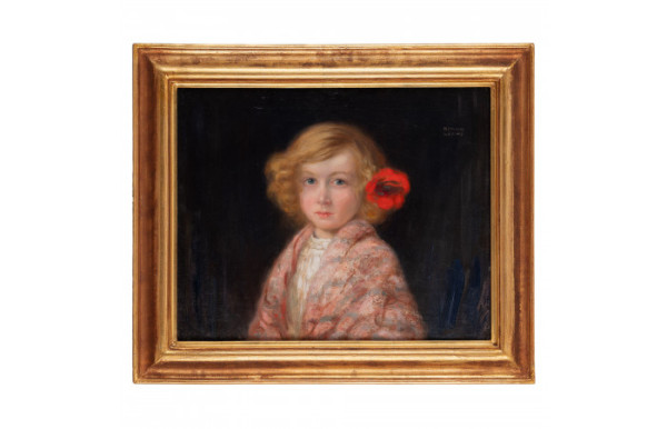 Girl with Flower in the Hair (Fetita cu floare in par) by Kimon Loghi