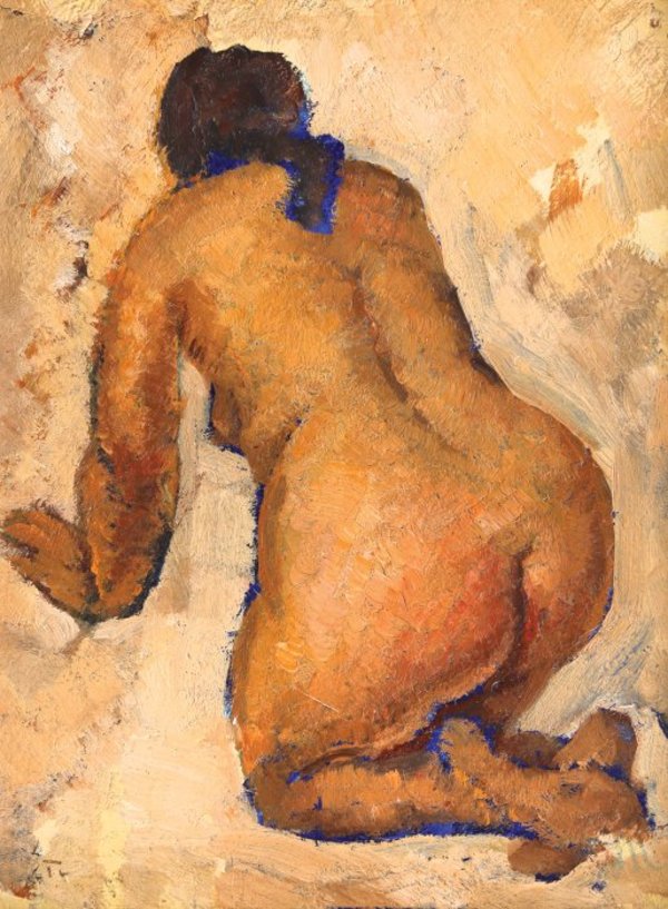 Nude from behind by Nicolae Tonitza