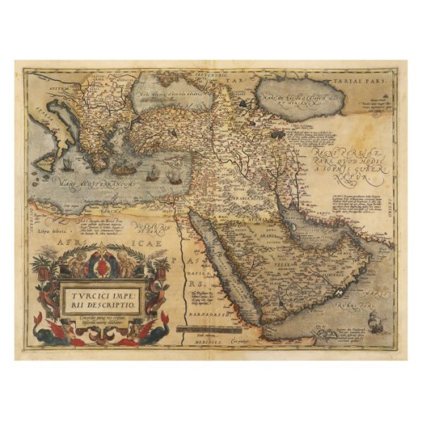 Ottoman Empire, Orbis Terrarum edition, Antwerp by Abraham Ortelius