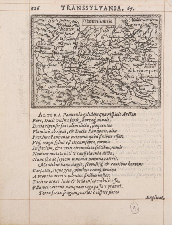 Transylvania and Hungary, by Abraham Ortelius, Orbis Terrarum edition, Antwerp by Abraham Ortelius