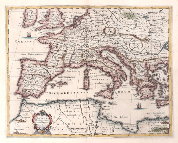 Europe or the Light of History through the West, Amsterdam by Jan Janssonius