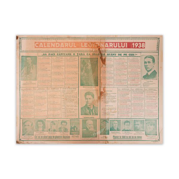 Calendarul Legionarului pe anul 1938