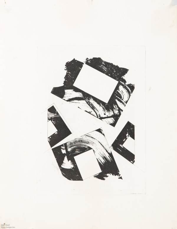 Plum Nellie Black Print (untitled 240) by Robert Reed 