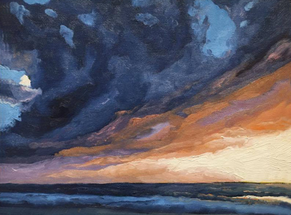 Blue Gold Sunset by Stuart Burton