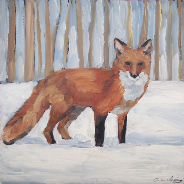Red Fox in Winter by Linda Deming