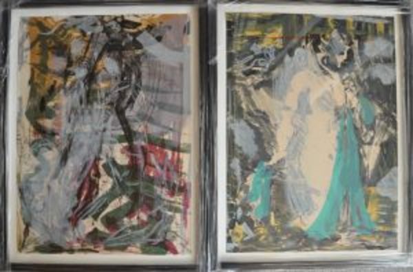 Uden titel, 2 stk. by Per Kirkeby