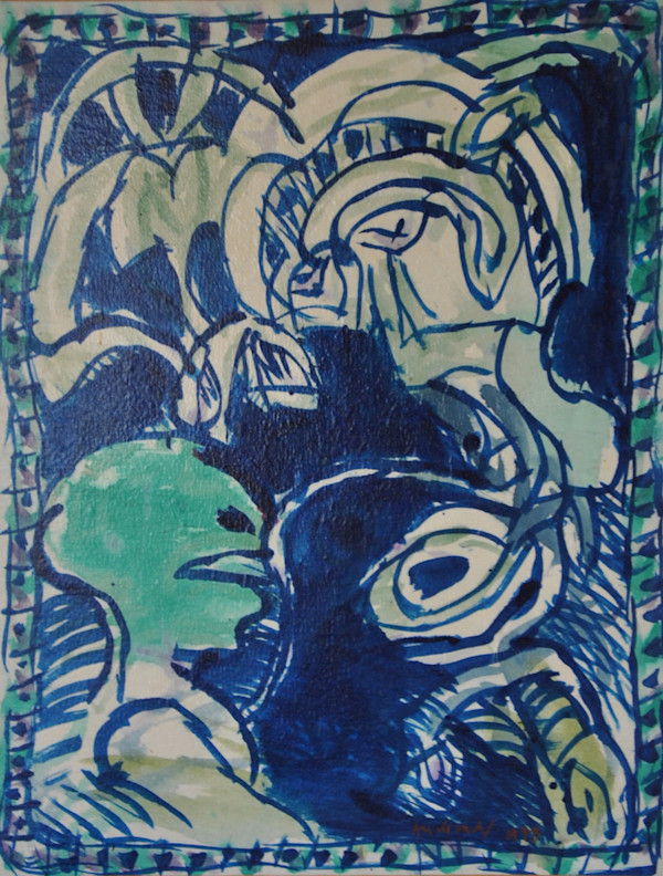 L'eau ridée by Pierre Alechinsky