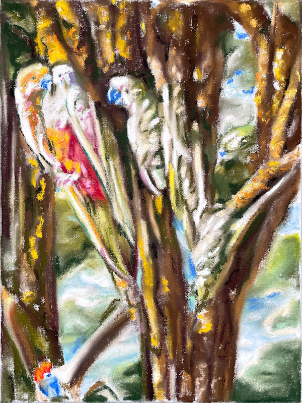 Aus der Serie: ID Hybrid - Garten Eden (Pastellkreide) by Maximilian Siegenbruk