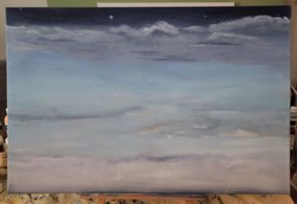 Night Sky Clouds VIII by Helen Ollerenshaw