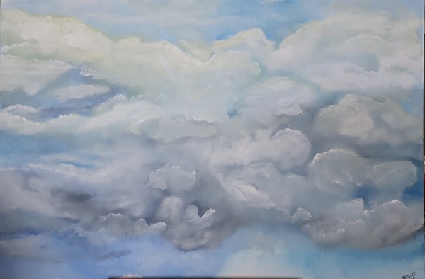 Autumn Sky Clouds VI by Helen Ollerenshaw
