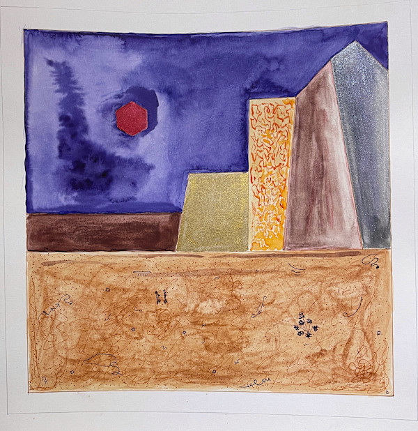 Abstract cityscape by Timothy Ray Horn