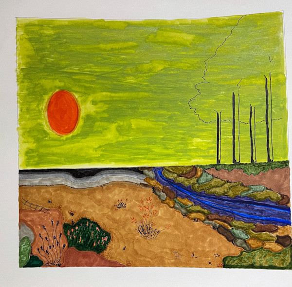 Abstract landscape by Timothy Ray Horn