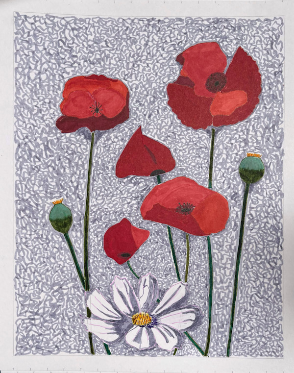 509 Poppies 2 by Timothy Ray Horn