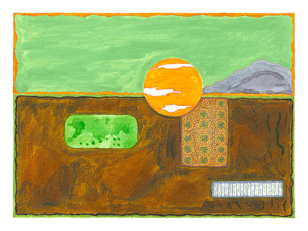 120 Green abstract by Timothy Ray Horn