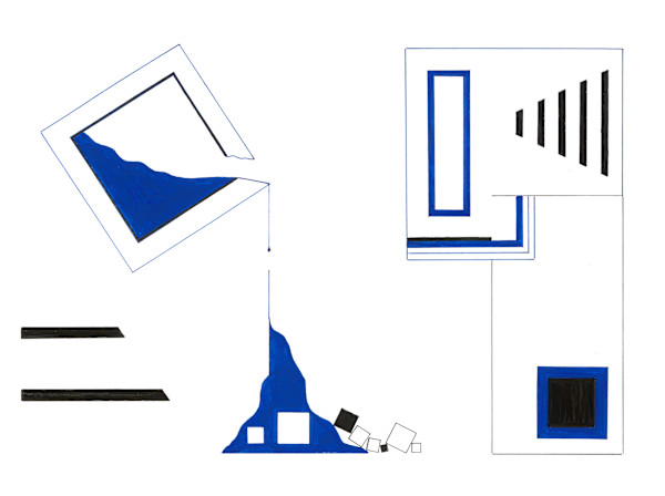 29  Abstract Geometric in Blue by Timothy Ray Horn